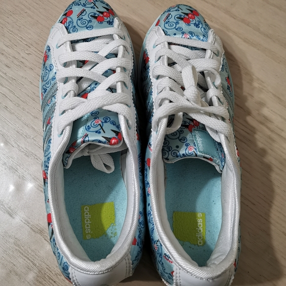 Adidas Basket Femme Fleurie Sneakers - Picture 9 of 16